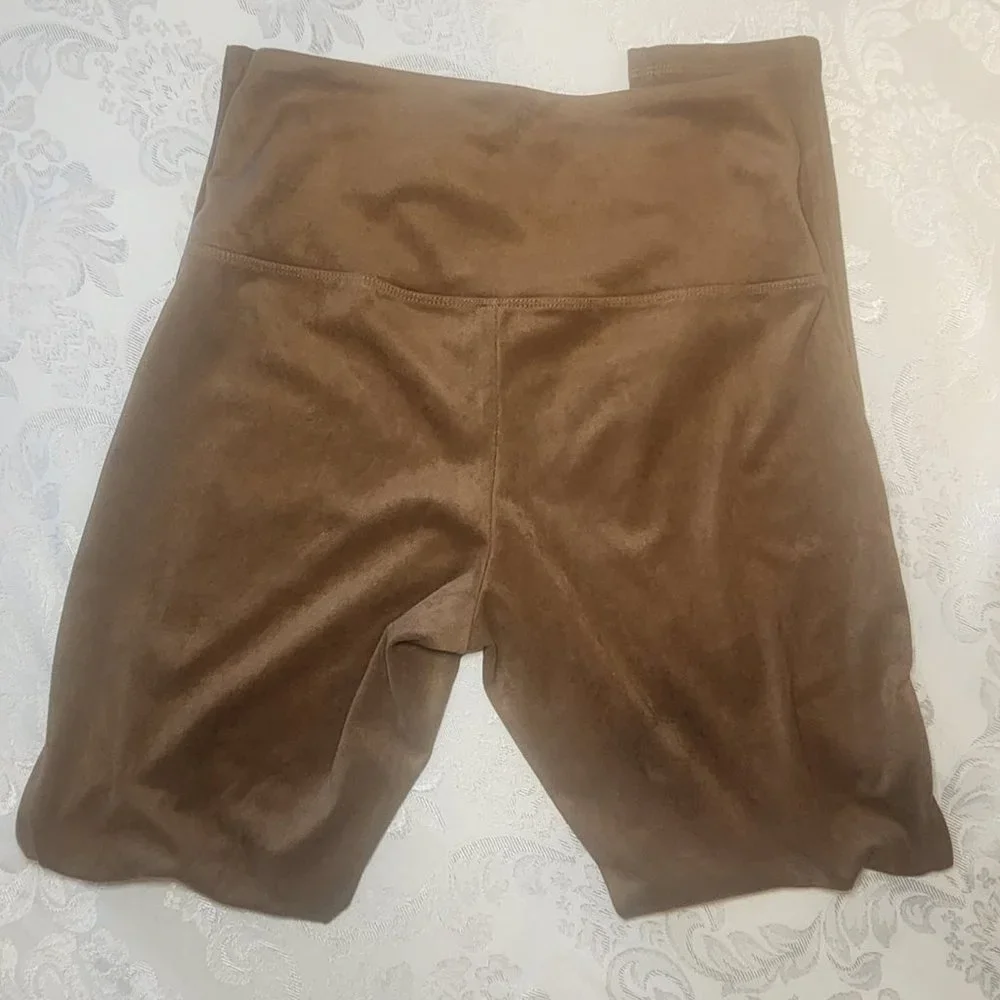 Ruby Ribbon Camel Suedette Leggings #1379 NWOT - Picture 7 of 9